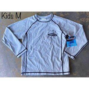 Coastalista Kids Medium Montana Rash Guard SPF 50+ Gray NWT